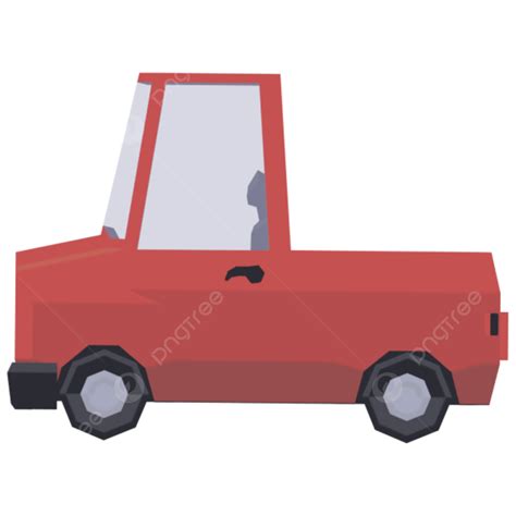 Red Car Side View Png