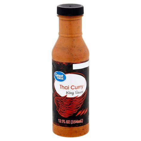 Great Value Thai Curry Wing Sauce, 12 fl oz - Walmart.com - Walmart.com