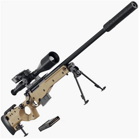 Accuracy International AWM L115A3 3D model - TurboSquid 1873425