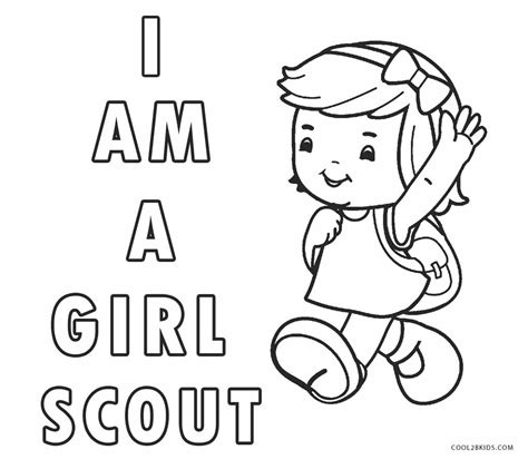 Daisy Girl Scout Printable Coloring Pages