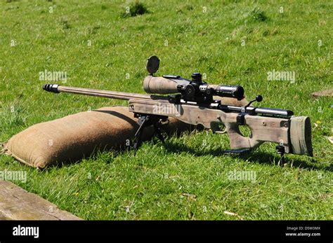 f the new British-made long range L115A3 sniper rifle Stock Photo - Alamy