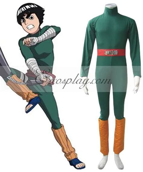 Naruto Chunin Exam Rock Lee 1st Cosplay Costume E001-in Anime Costumes ...