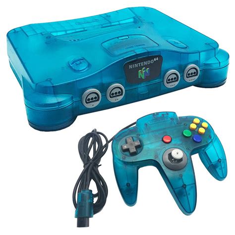 Ice Blue Nintendo 64 Console System- N64 (Refurbished) - Walmart.com ...