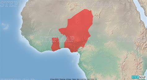 StepMap - Hausa Empire - Landkarte für Westafrika