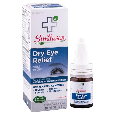 Similasan Dry Eye Relief Sterile Eye Drops with Natural Active ...