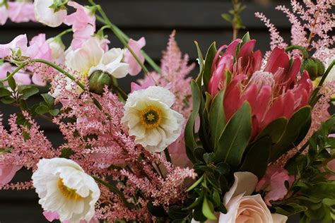 Valentine’s Day Sweet Pea + Poppy Arrangement | Oleander + Palm