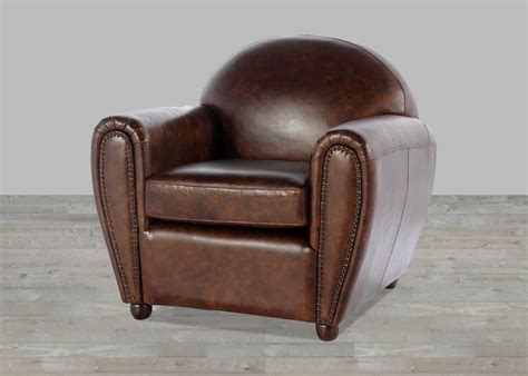 Snap Leather Vintage Cigar Chair