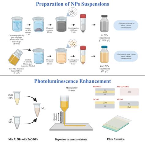 Graphical scheme of the experimental studies: colloid preparation (top ...