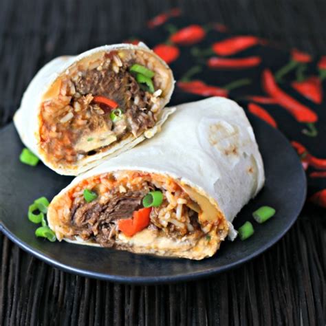 Foodista | Recipes, Cooking Tips, and Food News | Cheesy Beef Burrito