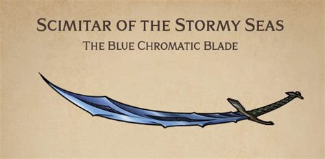 Scimitar of the Stormy Sea – DnD magic item - Arcadian Media