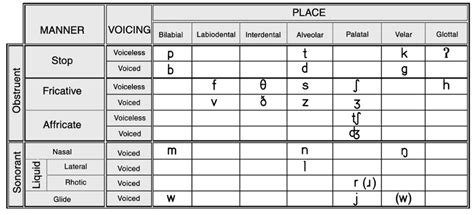 Consonants. Place and Manner of Articulation by Lilian Lee | Consonant ...