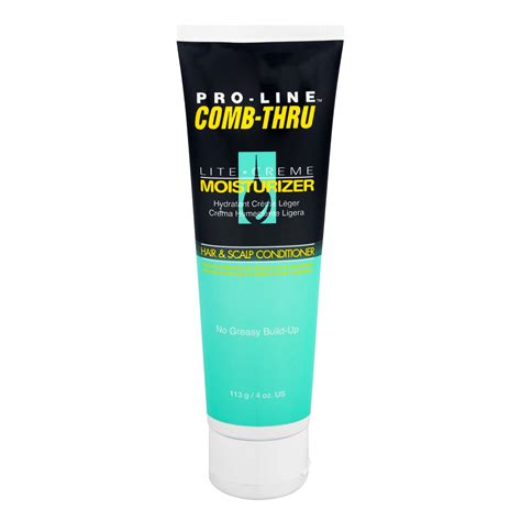 Pro-Line Comb Thru Lite Creme Moisturizer Hair & Scalp Conditioner, 4.0 ...