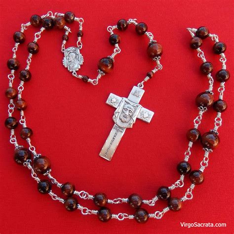 Veronica's Veil Holy Face Cross Chaplet Prayer Beads