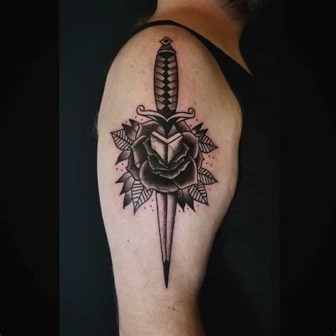 Dagger And Flower Tattoo Meaning | Best Flower Site