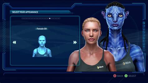 James Cameron's Avatar: The Game - Xbox 360 "Character Selection" - YouTube