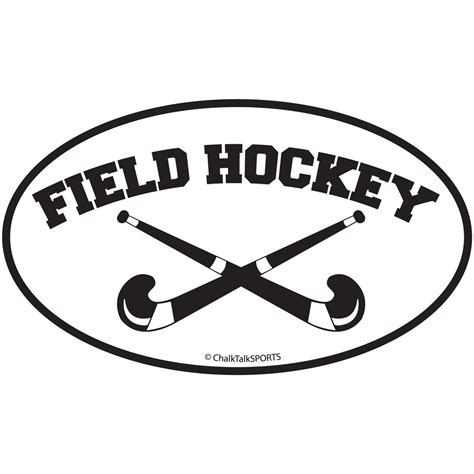 Field Hockey Crossed Sticks Oval Car Magnet ( - ClipArt Best - ClipArt Best