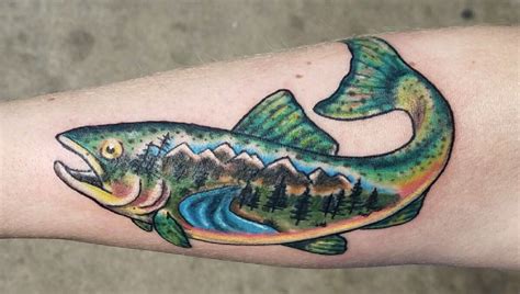 Rainbow Trout Tattoo | Trout tattoo, Tattoos, Body art tattoos