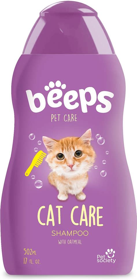 Beeps Oatmeal Cat Care Cat Shampoo, 17-oz bottle - Chewy.com