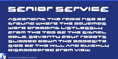 Senior Service Font DOWNLOAD #font #fonts #typography #typeface # ...