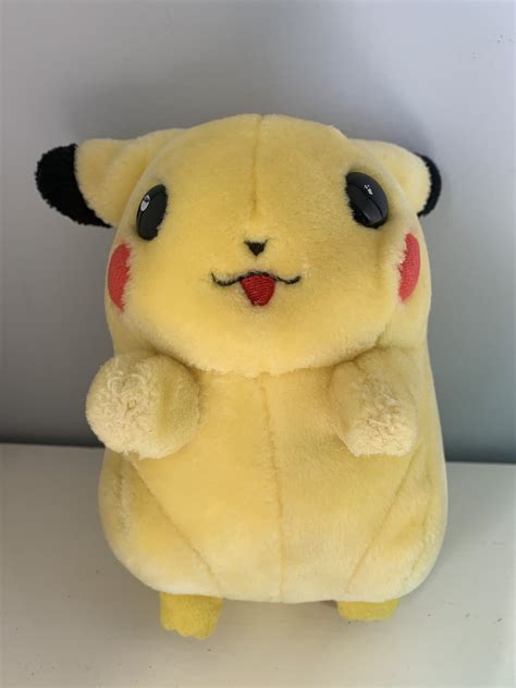 Vintage Pokemon 1998 Fat Pikachu Plush Talking/lights Up - Etsy