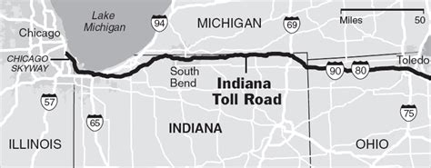 Ohio Toll Roads Map