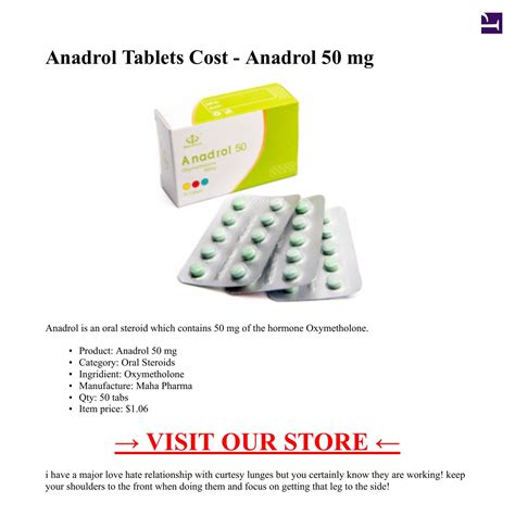 Anadrol Tablets Cost - Anadrol 50 mg 50 tabs .pdf | DocDroid