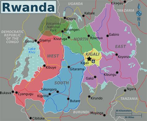 Map of Rwanda • Mapsof.net