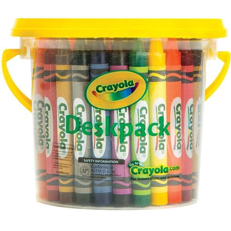 CRAYOLA CRAYONS LARGE 48 Assorted Deskpack 8 Colors|Crayons|Art Craft ...