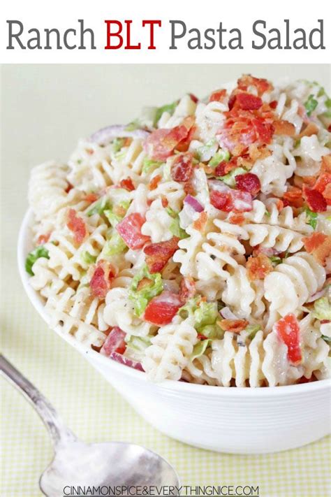 Ranch BLT Pasta Salad | Cinnamon Spice & Everything Nice | Recipe ...