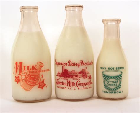 The Antique Advertising Expert | Waterloo Milk Company Glass Milk ...