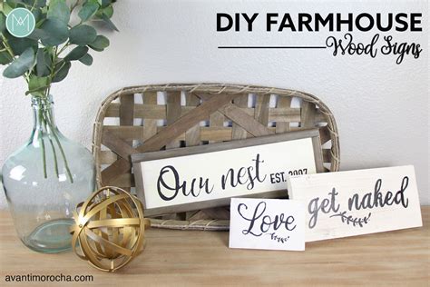 DIY Farmhouse Wood Signs – Avanti Morocha