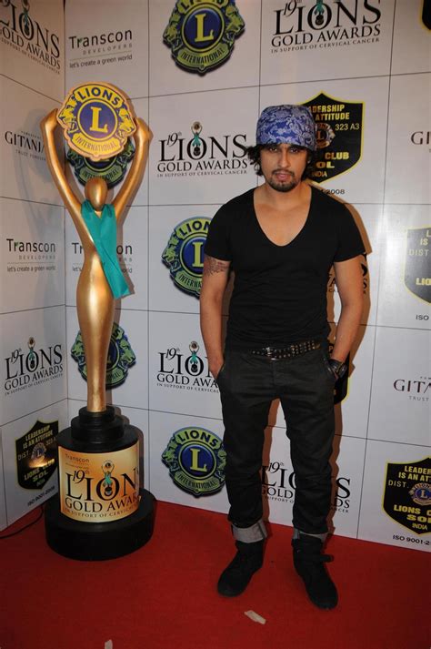 Singer Sonu Nigam at the 19th LIONS GOLD AWARDS at Bhaidas Hall in ...