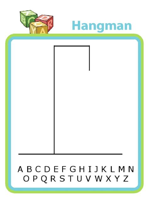 Free Printable Hangman Game Sheets