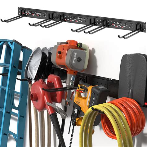 Buy TORACK Tool Storage Rack, Garage Wall Mount Organizer w/ 10-pack ...