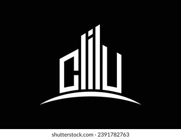 Letter Ciu Building Vector Monogram Logo Stock Vector (Royalty Free ...