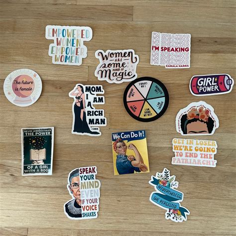 Feminist Sticker Set Girl Power Stickers - Etsy