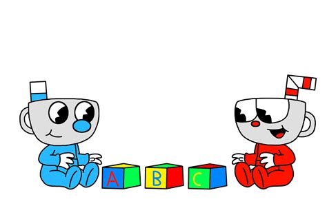 Baby Cuphead n Baby Mugman with toy blocks by MarcosPower1996 on DeviantArt