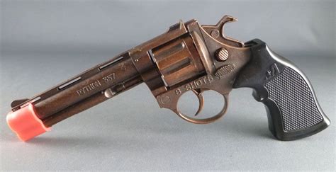 Python 357 Colt Toy Metal Cap Gun Revolver - 8 Shots