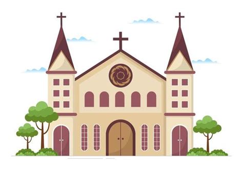 Church Cartoon Vector Art, Icons, and Graphics for Free Download