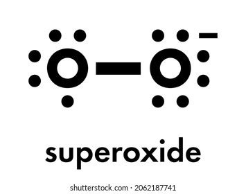 Superoxide Free Radical Skeletal Formula Stock Vector (Royalty Free ...