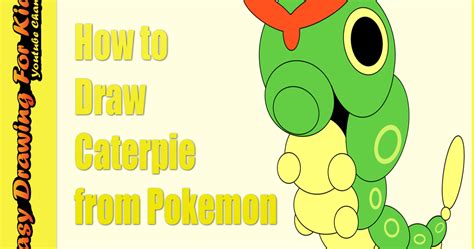 How to Draw Caterpie Step By Step | Drawing Course for Beginners