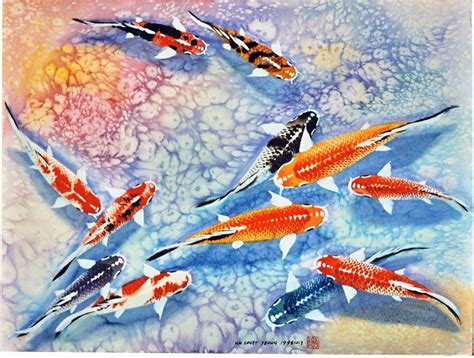 Koi Carp Paintings – Hai Shuet Yeung MBE 杨希雪