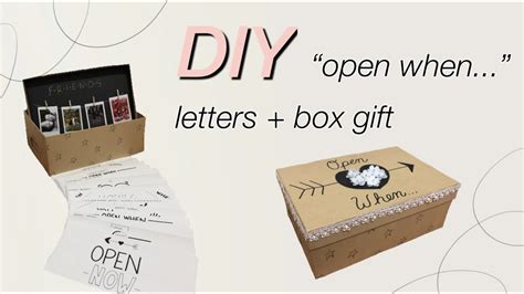 DIY “Open When...” Letters + Box! - YouTube