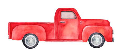 Old Red Pickup Truck Illustrations, Royalty-Free Vector Graphics & Clip ...