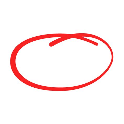 Red hand drawn circle | high quality element