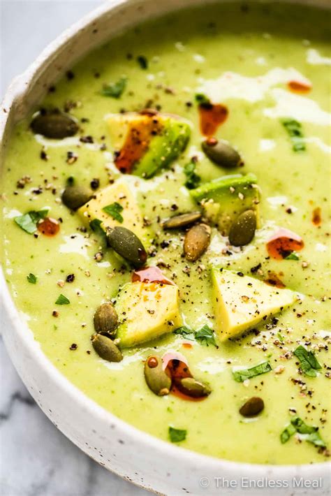 Creamy Avocado Soup (10 minute recipe!) - The Endless Meal®