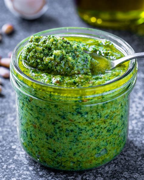 Homemade Basil Pesto Sauce Recipe | Blondelish.com