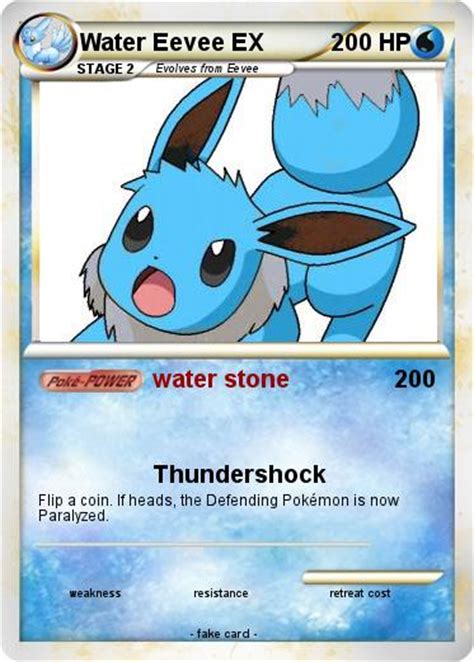 Pokémon Water Eevee EX - water stone - My Pokemon Card