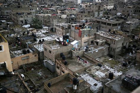 General View of Palestinian Homes and Buildings in the Rafah Refugee ...