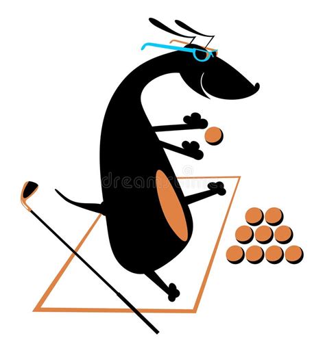 Cartoon Dog Playing Golf Stock Illustrations – 27 Cartoon Dog Playing ...